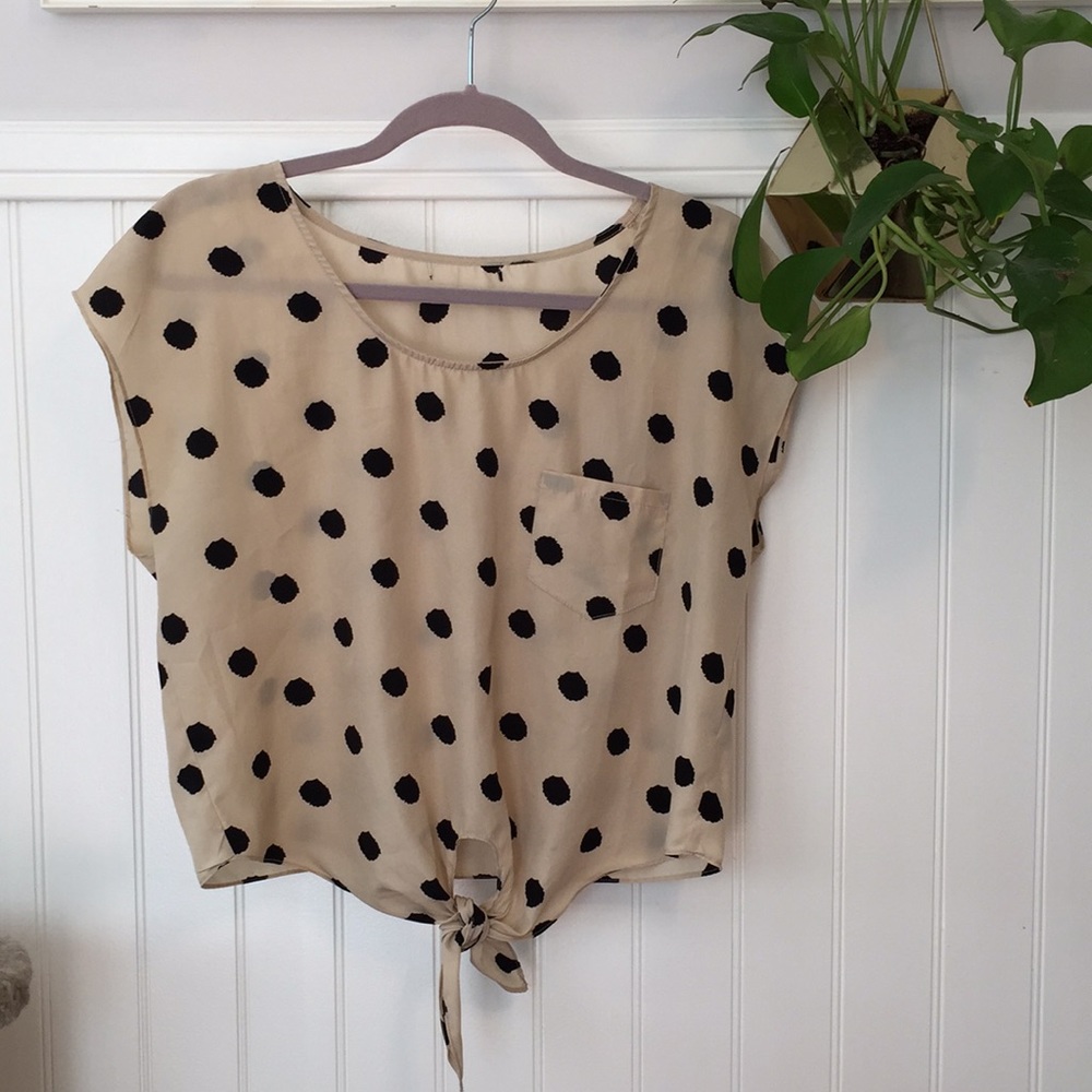 Polka-dot blouse